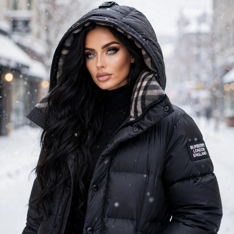 Doudoune Noire Capuche
