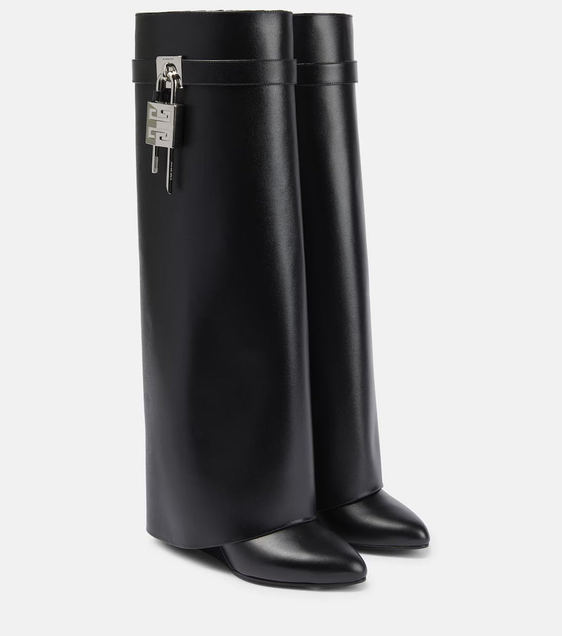 BLACK BOOTS CUIR