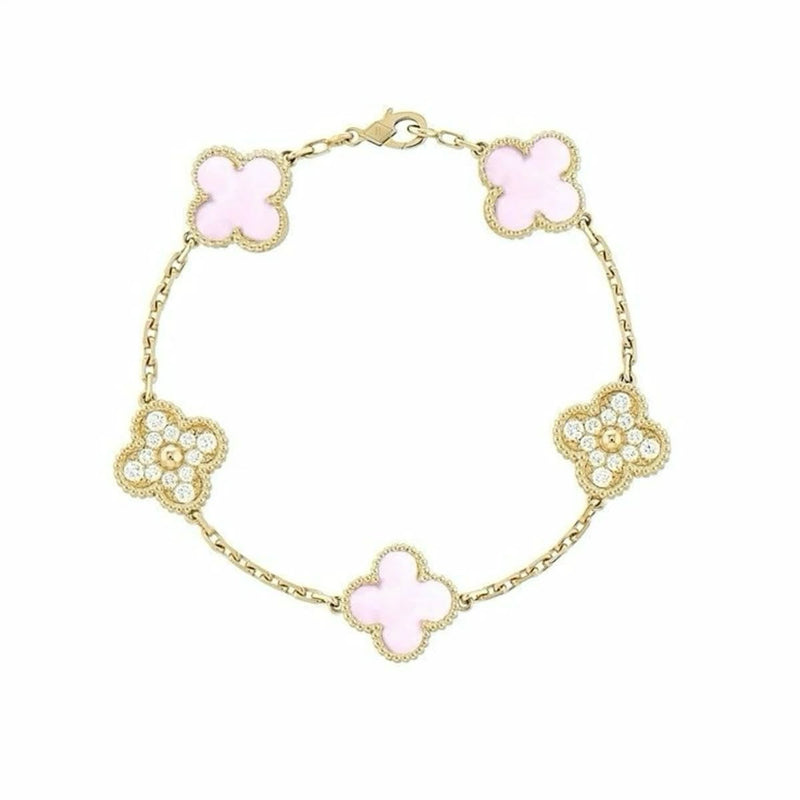 PINK WITH GOLD BRACELET