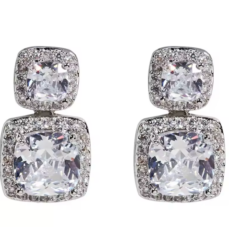 Boucles d'oreilles en argent Sterling 925
