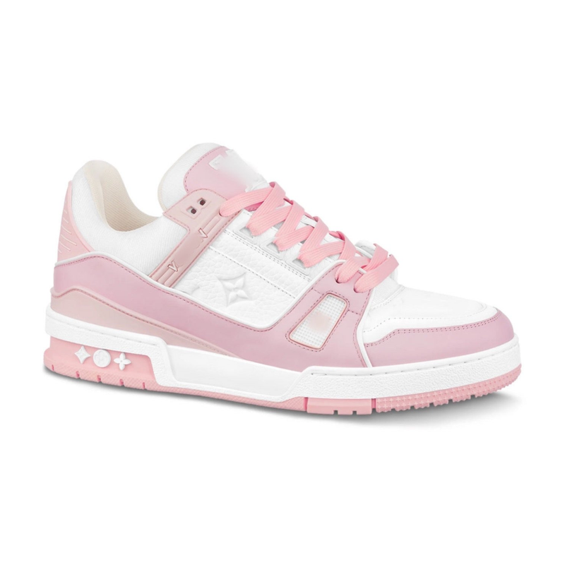 pink white sneakers